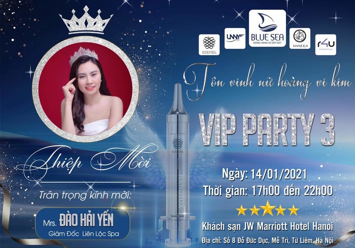 CEO Đào Hải Yến tham gia sự kiện Vip party 3