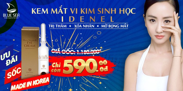 Ưu đãi chiết khấu kem mắt vi kim sinh học IDENEL
